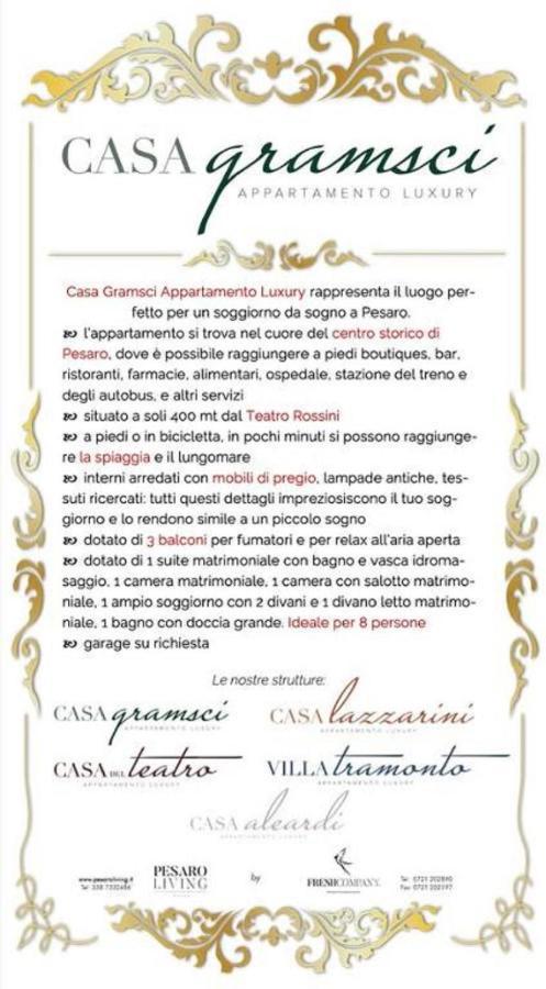 Casa Gramsci Luxury Apartment Pesaro Bagian luar foto